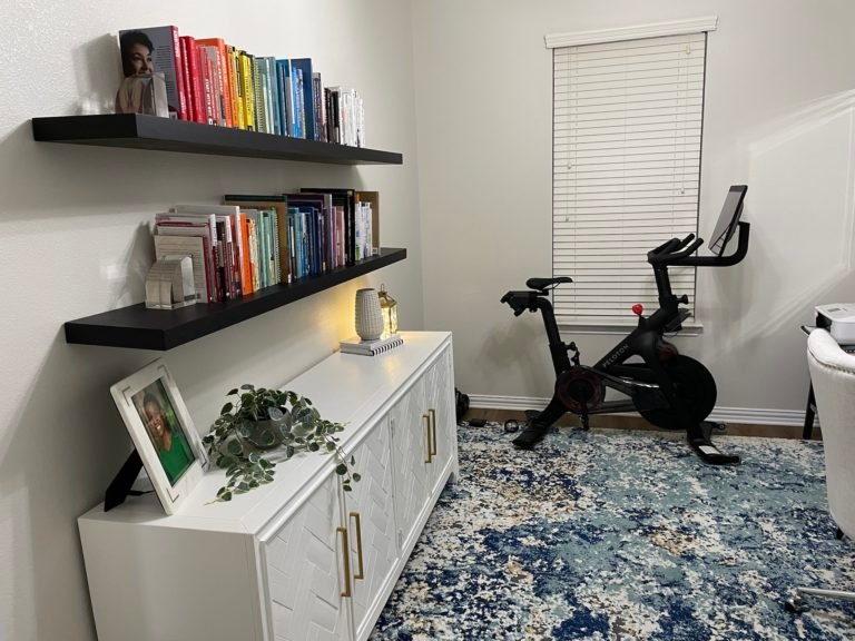 organized home office and books
